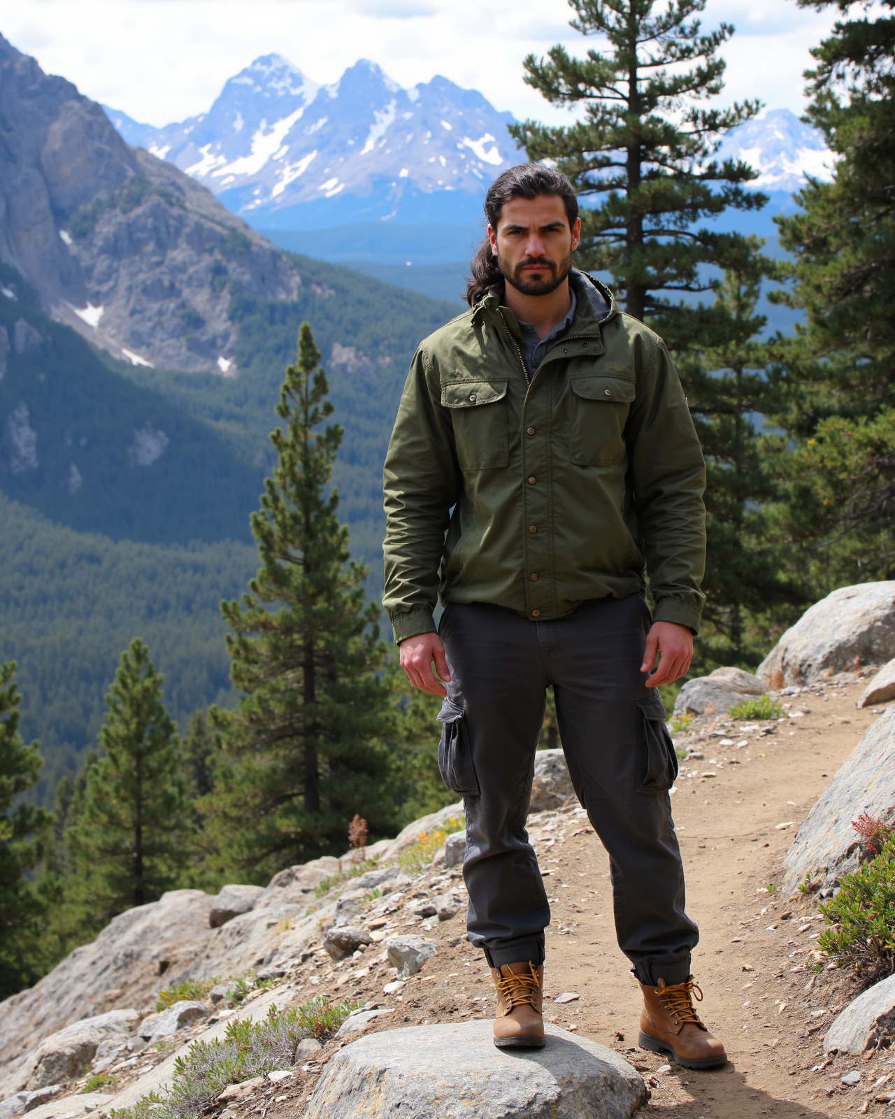 Template example Mountain Trek 1 (male)
